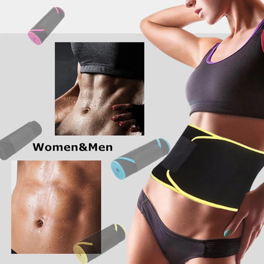 Fitness Gym Belt for Women Men Sauna Tummy Slimming Corset Sweat Waist Trainer