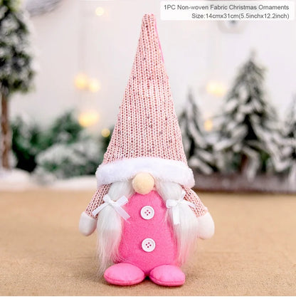 QIFU Christmas Doll Ornaments 2024 Merry Christams Decor for Home Cristmas Decor