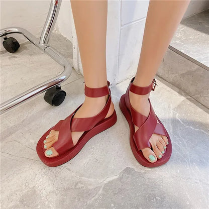 COOTELILI Women Summer Sandals Beach Sandals Fashion Flats