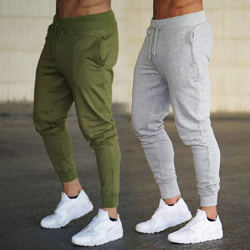 Custom Logo Workout Gym Wear Jogger Pants for Men Drawstring Sweatpants Slim