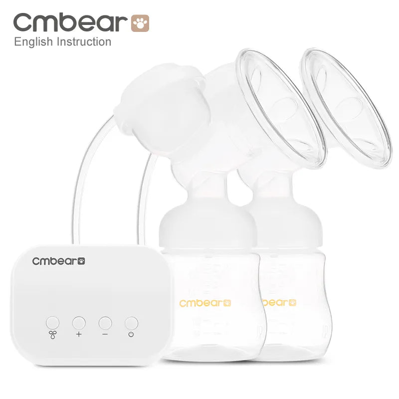 Smart Electric Breast Pump Powerful Nipple Suction USB With Baby Milk Bottle