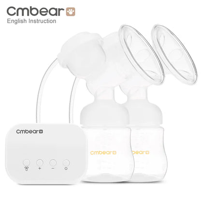 Smart Electric Breast Pump Powerful Nipple Suction USB With Baby Milk Bottle