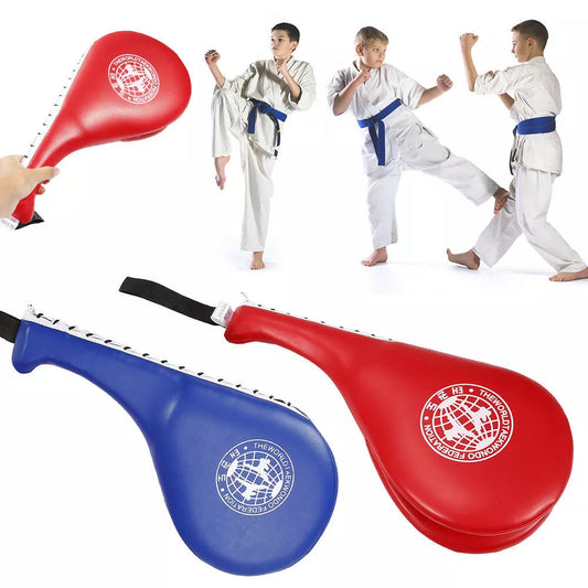 Children Taekwondo Kick Pad Boxing Kids Training Practise Leather Hitting Target