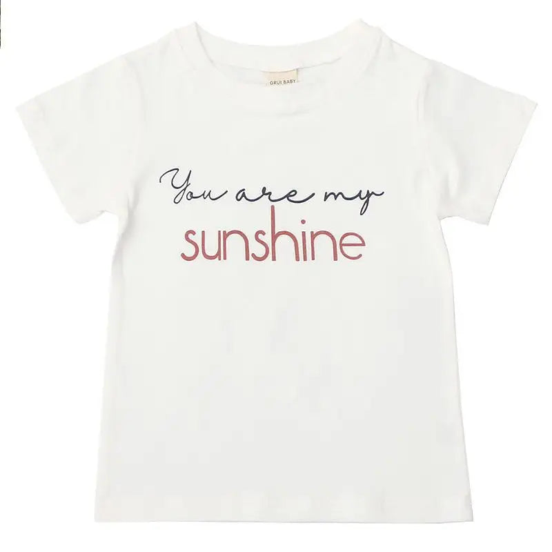 Kids T-Shirt for Girls Toddler Infant Boys Summer Clothes Short Sleeve Cotton