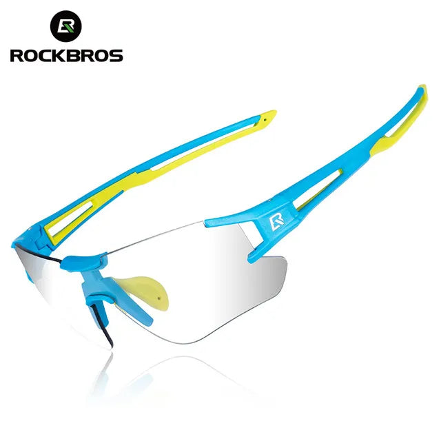 ROCKBROS Cycling Wrap Sunglasses Men's Photochromic Sport Glasses Outdoors UV400