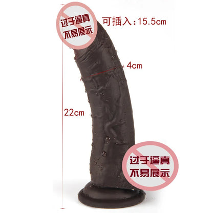 22CM Super Huge Black Dildos Strapon Thick Giant Realistic Dildo Anal Butt