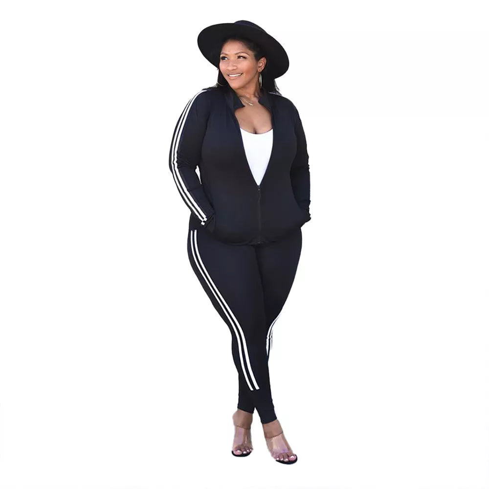 Plus Size Sets Women's Sweatsuits Winter Clothes Tracksuit 2 Piece Outfits