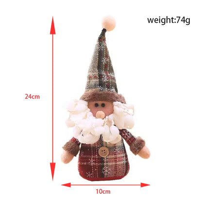 Santa Claus Christmas Doll Merry Christmas Decorations for Home Elk Christmas