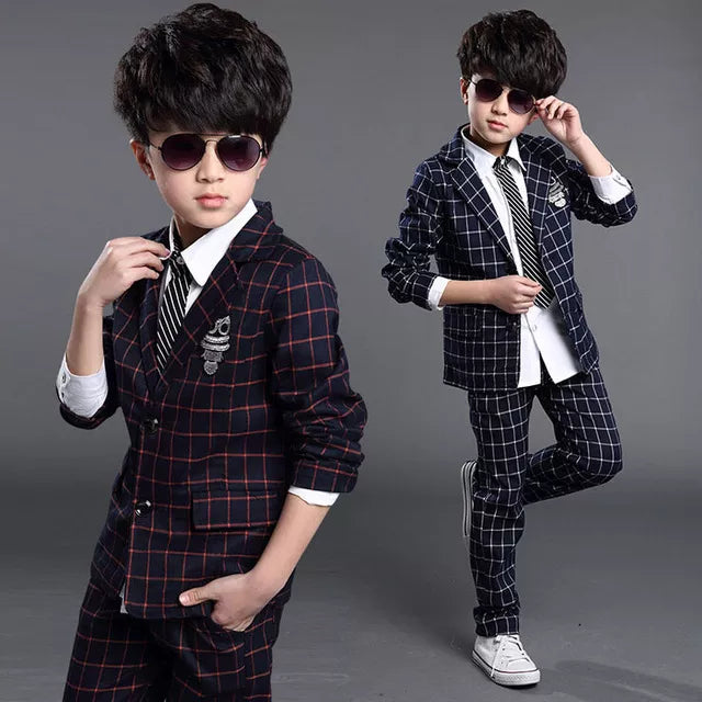 Elegant New Boys Formal Suits for Weddings Brand England Style 6-14t Man Child