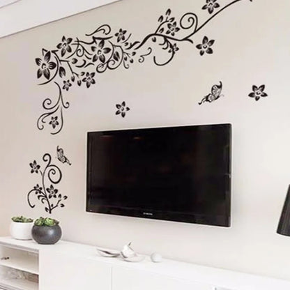 Hot DIY Wall Art Decal Decoration Fashion Romantic Flower Wall Sticker