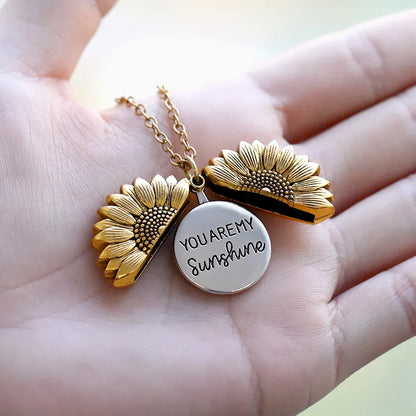 You Are My Sunshine Necklaces for Women Gold Color Necklace Pendant Jewelry