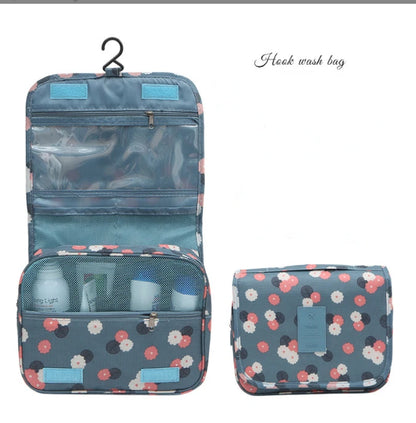 Travel Makeup Bags Women Waterproof  Hook Wash Bag Cosmetic Bag Toiletries