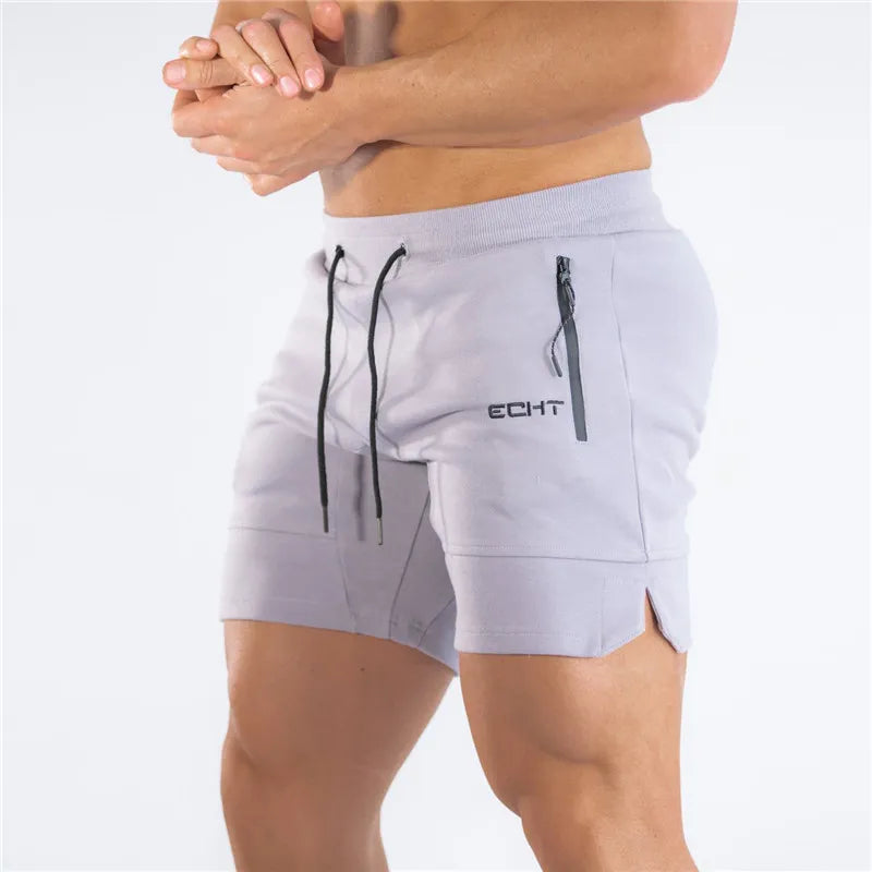 2024 New Men Zip Pocket Fitness Gyms Shorts Mens Summer Running Short Pants