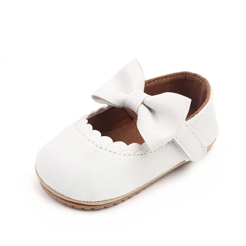 Big Bow Princess Shoes for Newborn Babies Non-Slip Baby