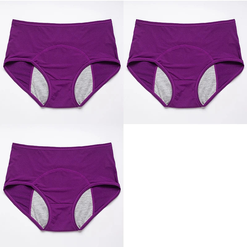 3pcs/Set Leak Proof Menstrual Panties Women Period Underwear Sexy Pants