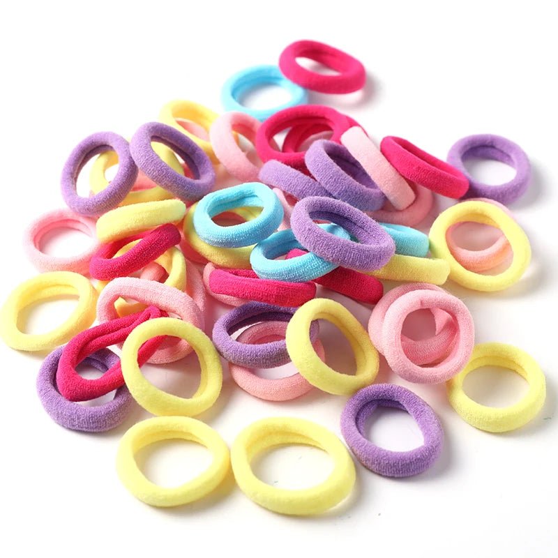 Wholesale 50pcs/Lot Girls 3.0 CM Nylon Elastic Hair Bands Rubbe