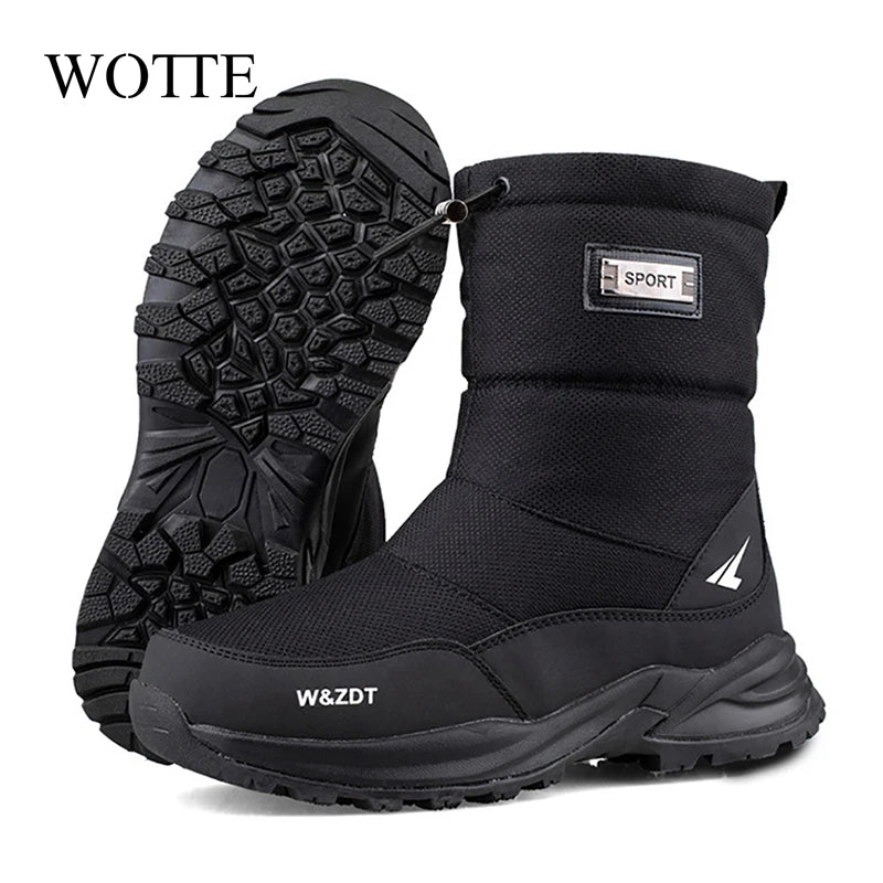 Winter Men's Boots 2021 New Winter Shoes Men Snow Boots