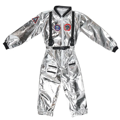 SNAILIFY Silver Spaceman Jumpsuit Boys Astronaut Costume for Kids