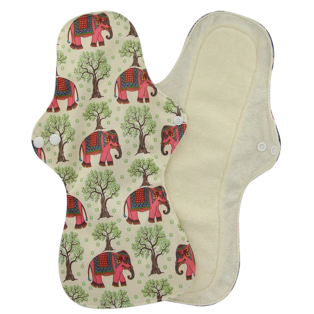 Night Use Washable Flamingo Cloth Menstrual Pad Heavy Flow Sanitary Napkin