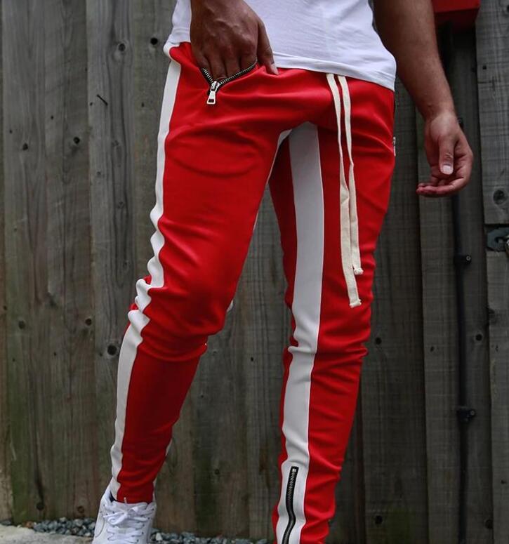 Fashion Mens Joggers Casual Pants Fitness Men Sportswear Tracksuit Bottoms