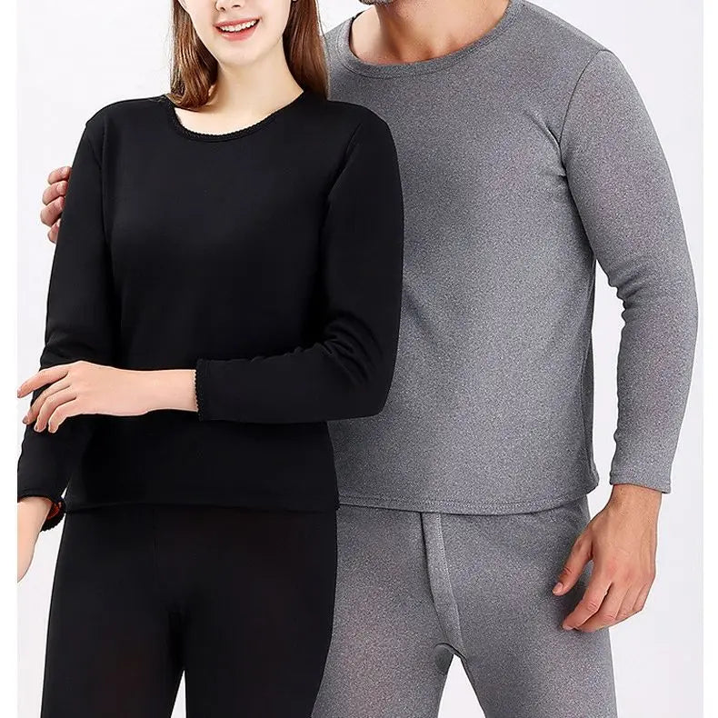 Winter Men Thermal Underwear for Women Sets Long Johns Warm Solid Casual