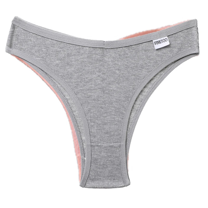 FINETOO Women's Cotton Panties Ladies Sexy Panty M-Xl Girls Intimates Lingerie