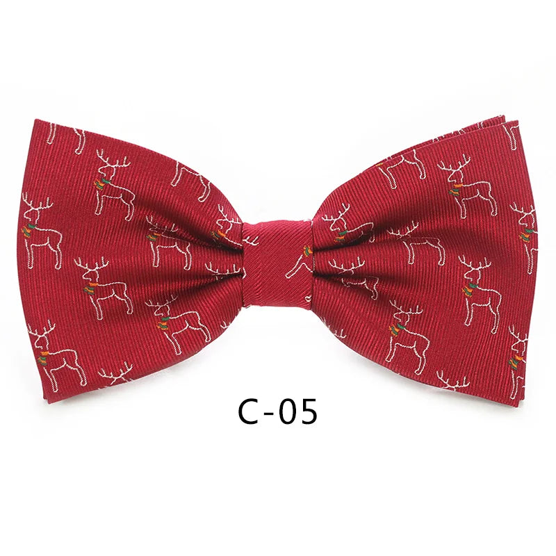 JEMYGINS Christmas Bow Ties for Mens Shirt  Snowflake Christmas Tree Pattern