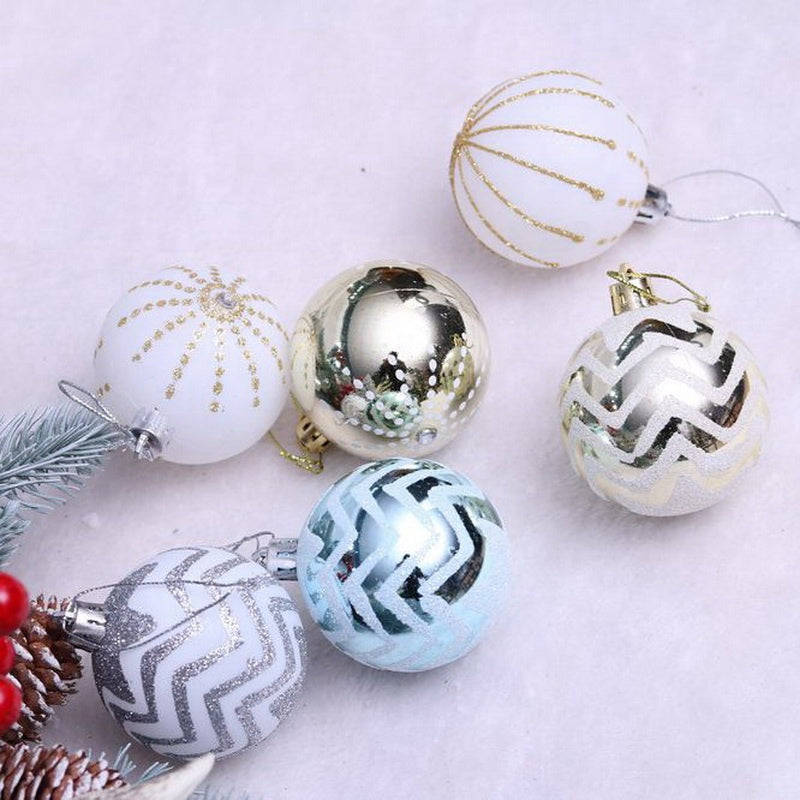 RTS Christmas Ball Pack Painted Christmas Ball Hanging Ornament