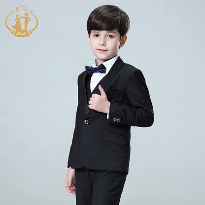 Spring Autumn Formal Boys Suits for Weddings Children Party Host Costume