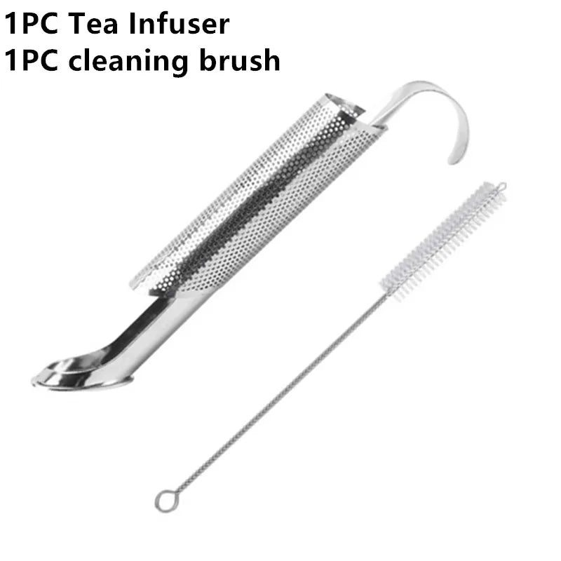 Stainless Steel Tea Infuser Creative Pipe Design Metal Tea Strainer for Mug