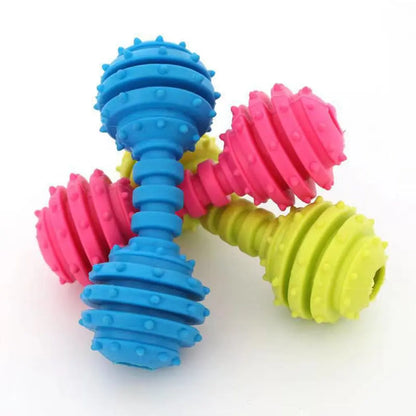 Rubber Dog Chew Toys Sturdy Pet Toy Heavyweight Durable Molar Teeth Sounding