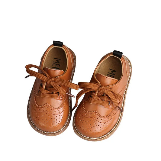 2024 England Leather Shoes Kids Boys School Shoes Girls