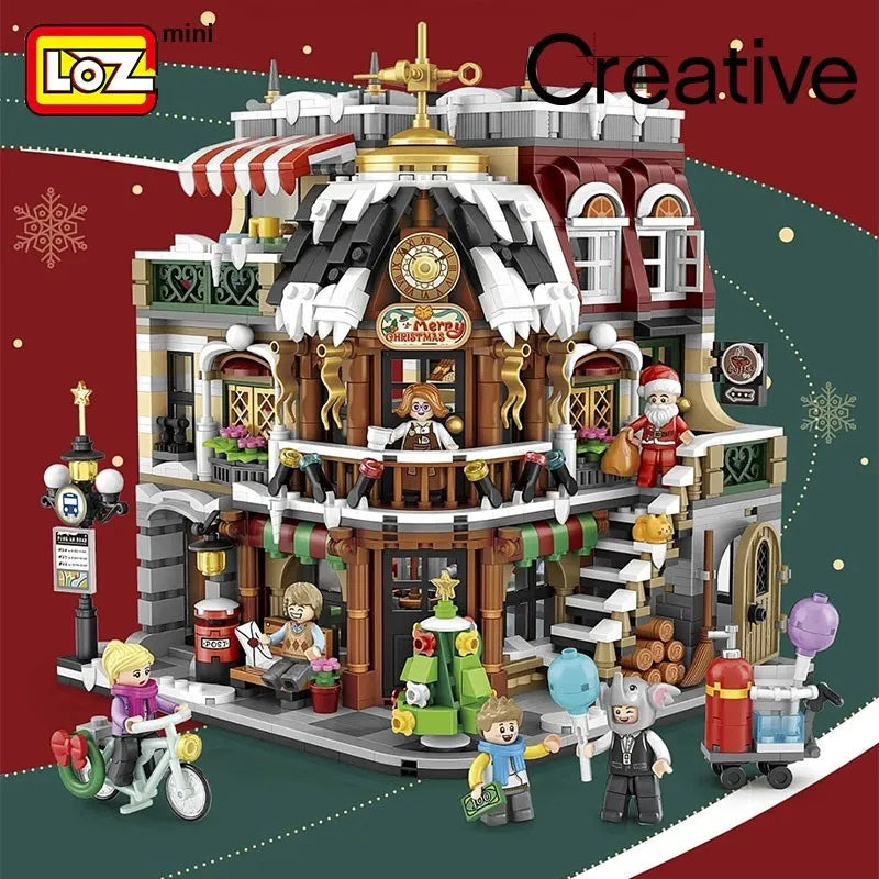 LOZ Christmas Cafe Building Blocks Assembled Toys Puzzle Boys and Girls Gifts