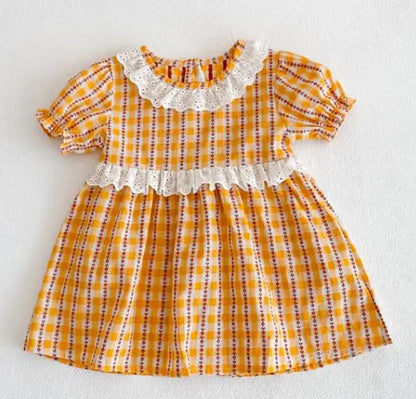 New Brand Baby Girls Dresses Korean Japan Style Summer Kids Girls Dress Ruffles