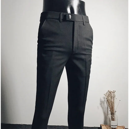 2024 New Slim Men's Pants Stretch Trousers Men Sunmmer High Quality Classic