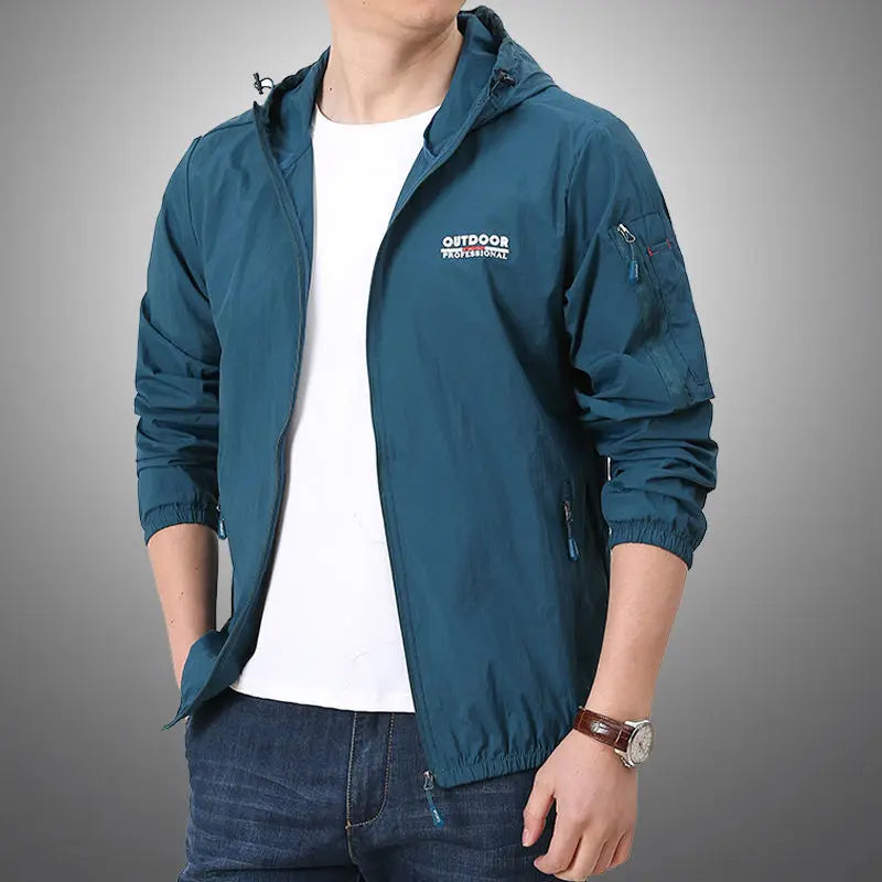 Thin Jacket Men Summer Outdoor Quick Dry Sun-Protective Jacket Men