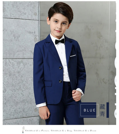 2017 Full Regular Coat Boys Suits for Weddings Kids Prom Wedding