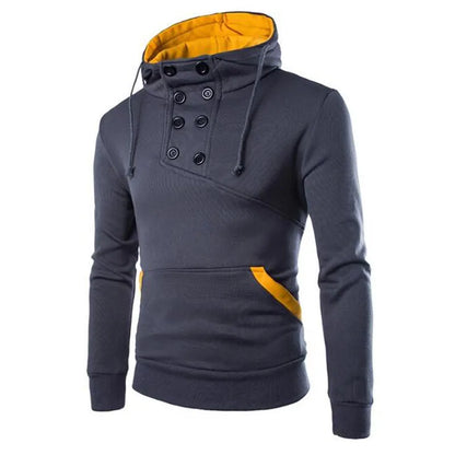 Autumn New Men's Hoodies Sweatshirts Zipper Hoodie Men Sweatshirt Solid