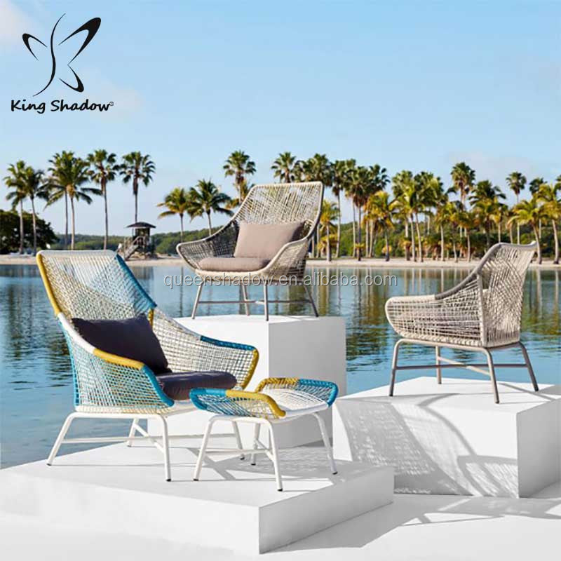 Popular Outdoor Rattan Lounger Sofa Set Designs Garden Furniture for Sale