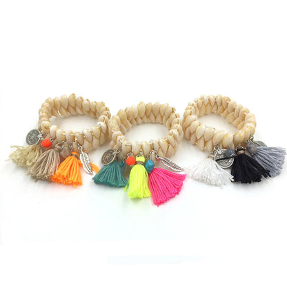 New Ethnic Handcraft Bracelets Friendship Bracelet Tassel Charm Bracelet