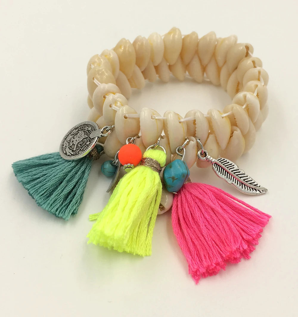 New Ethnic Handcraft Bracelets Friendship Bracelet Tassel Charm Bracelet