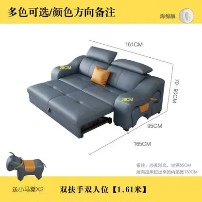 Large New Arrival Sofa Nordic Foldable Storage Floor Folding Living Room Sofa