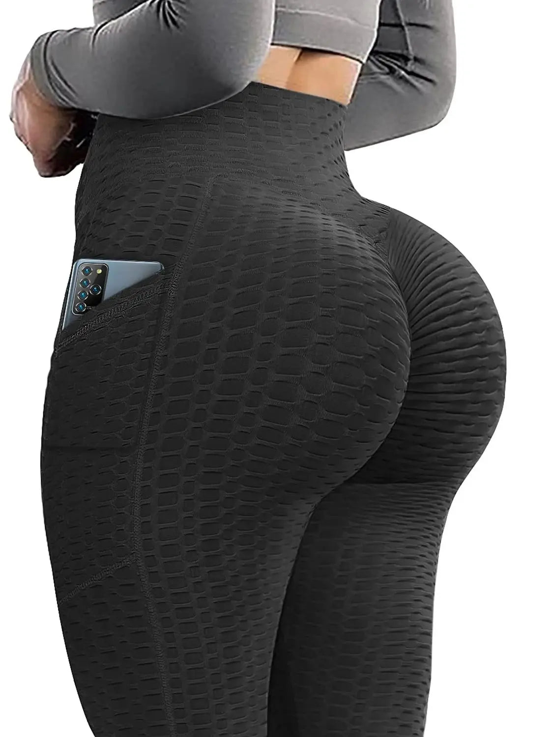 Sexy Booty LeggingsTextured Scrunch Butt Legging Anti-Cellulite Gym Pants Women