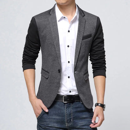 Liseaven Brand Clothing Blazer Men Fashion Coat Slim Male Clothing