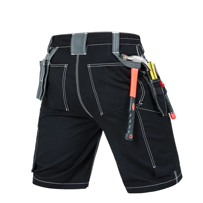 Men's Durable Multi-Pocket Work Pants Cargo Work Shorts Workwear for Men