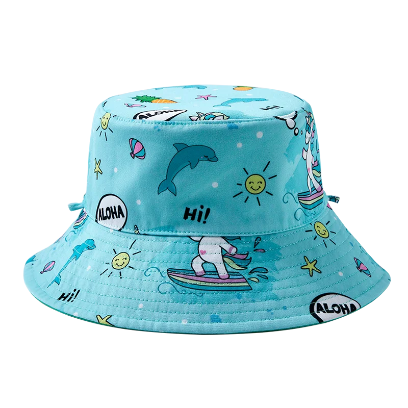 Children's Hat Double-Sided Fisherman Hats Summer Sunscreen Cap Boys