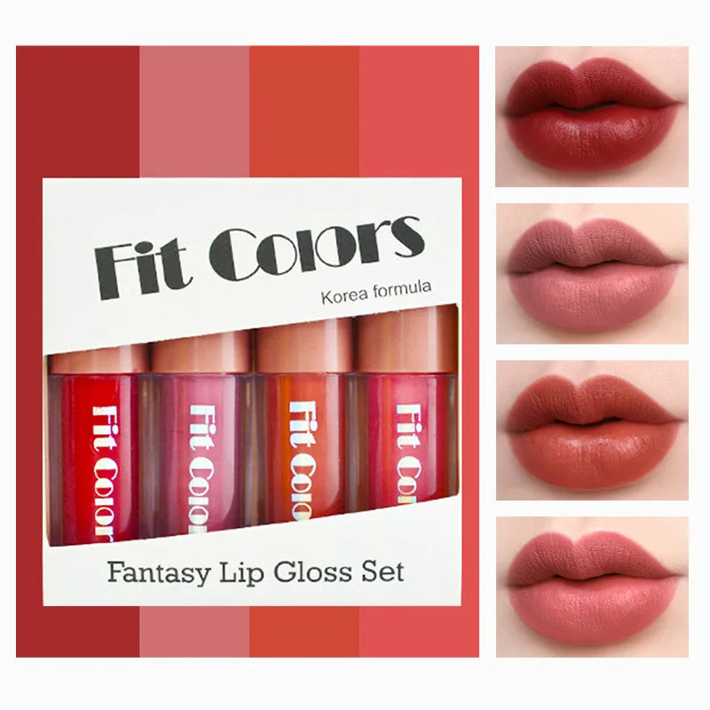 Korean Lipsticks Set Make Up for Women Beauty Cosmetics Matte