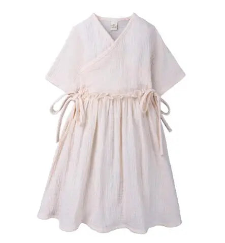 New Brand Baby Girls Dresses Korean Japan Style Summer Kids Girls Dress Ruffles