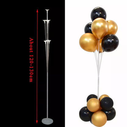 1set 7/10 Tubes Balloon Stand Holder Column Balloons Arch Stick