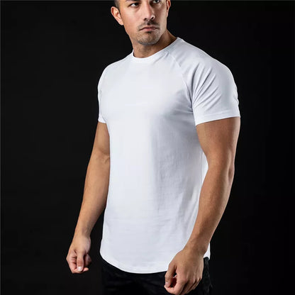 Plain T Shirt Men New Fashion Tee Shirts Summer Cotton Short Sleeve Tshirt